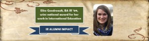 IR Alumna captures CBIE North Star Award for an Emerging Leader in International Education